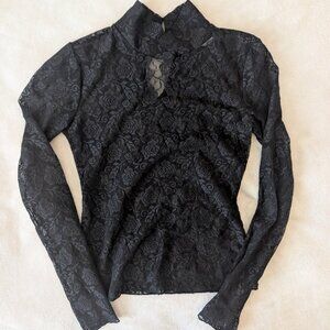 3/$30 Urban Outfitters long sleeve floral lace blouse
